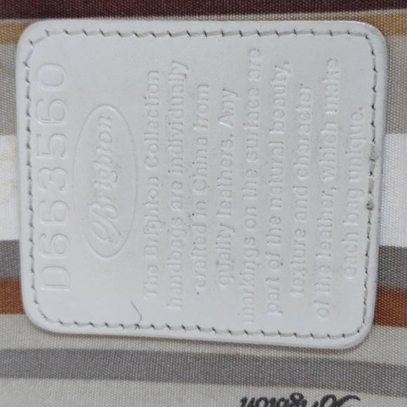 Brighton Barbados Pebbled Leather Zip Top Braided Strap Hobo Bag - Picture 11 of 16